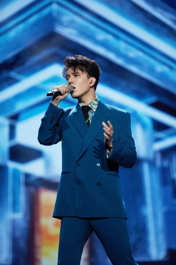 Dimash Qudaibergen performing China Brand Day 2024