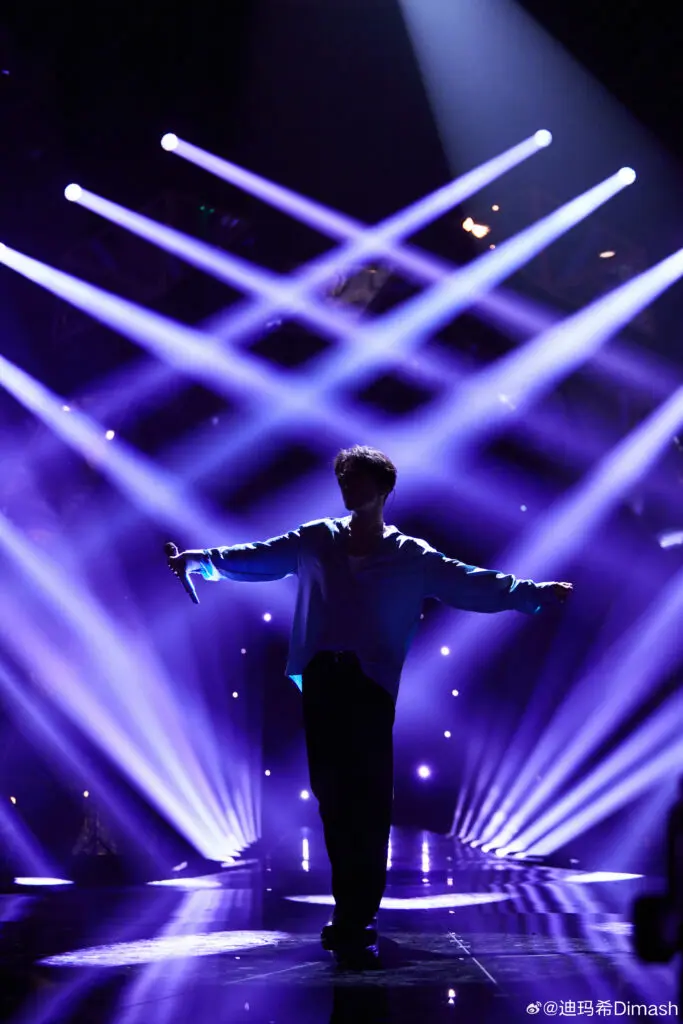 Dimash Qudaibergen at Singer2024 Hunan TV China rehearsal photo