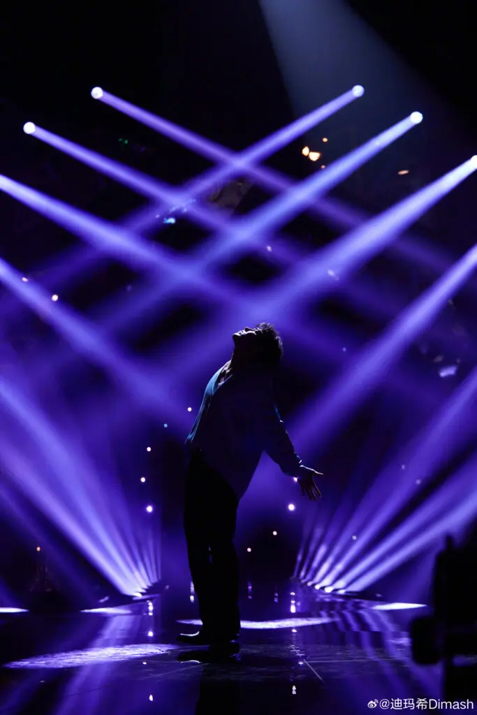 Dimash Qudaibergen at Singer2024 Hunan TV China rehearsal photo