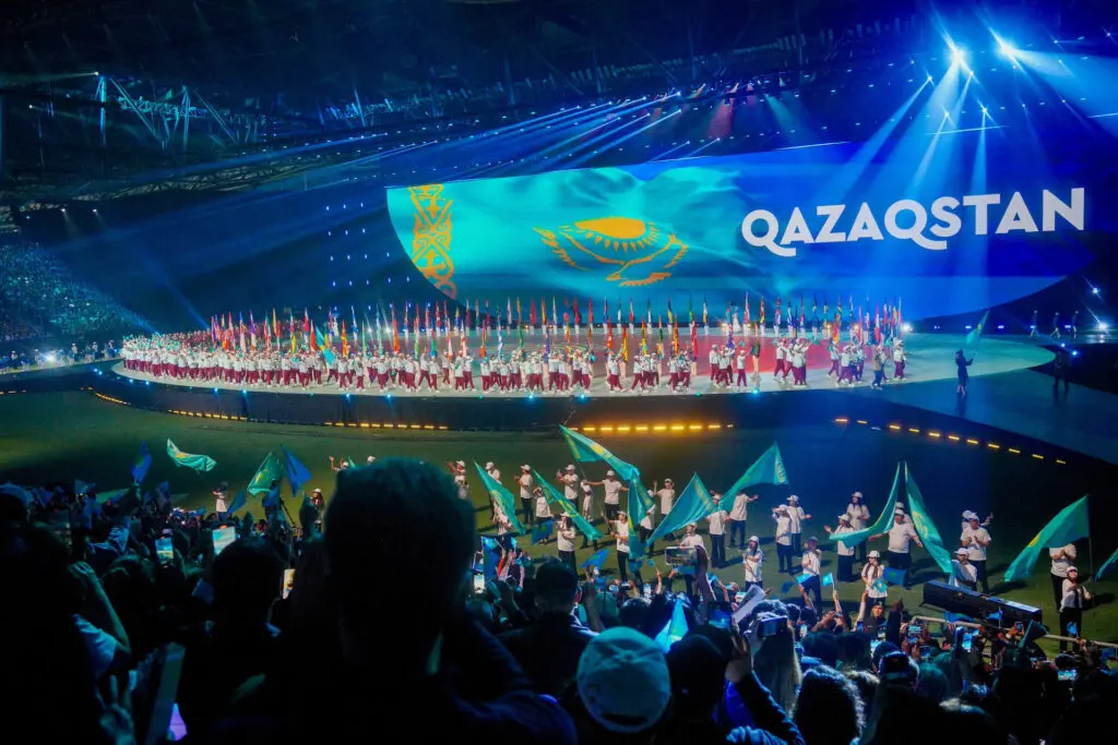 Dimash at the opening ceremony World Nomad Games Astana 2024