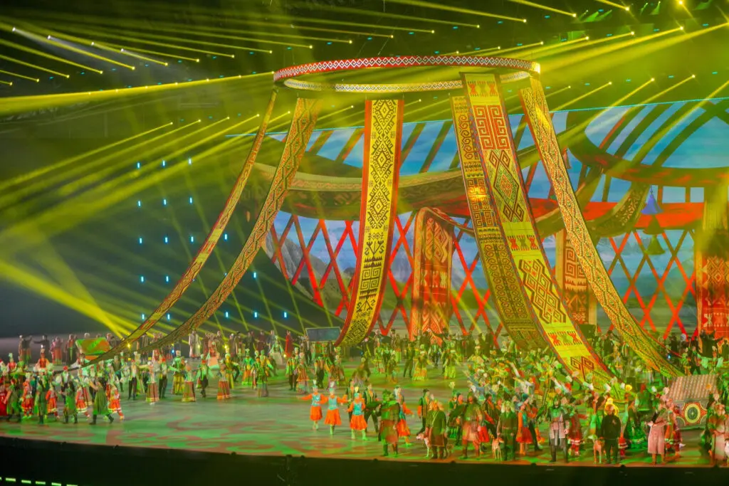 Dimash at the opening ceremony World Nomad Games Astana 2024