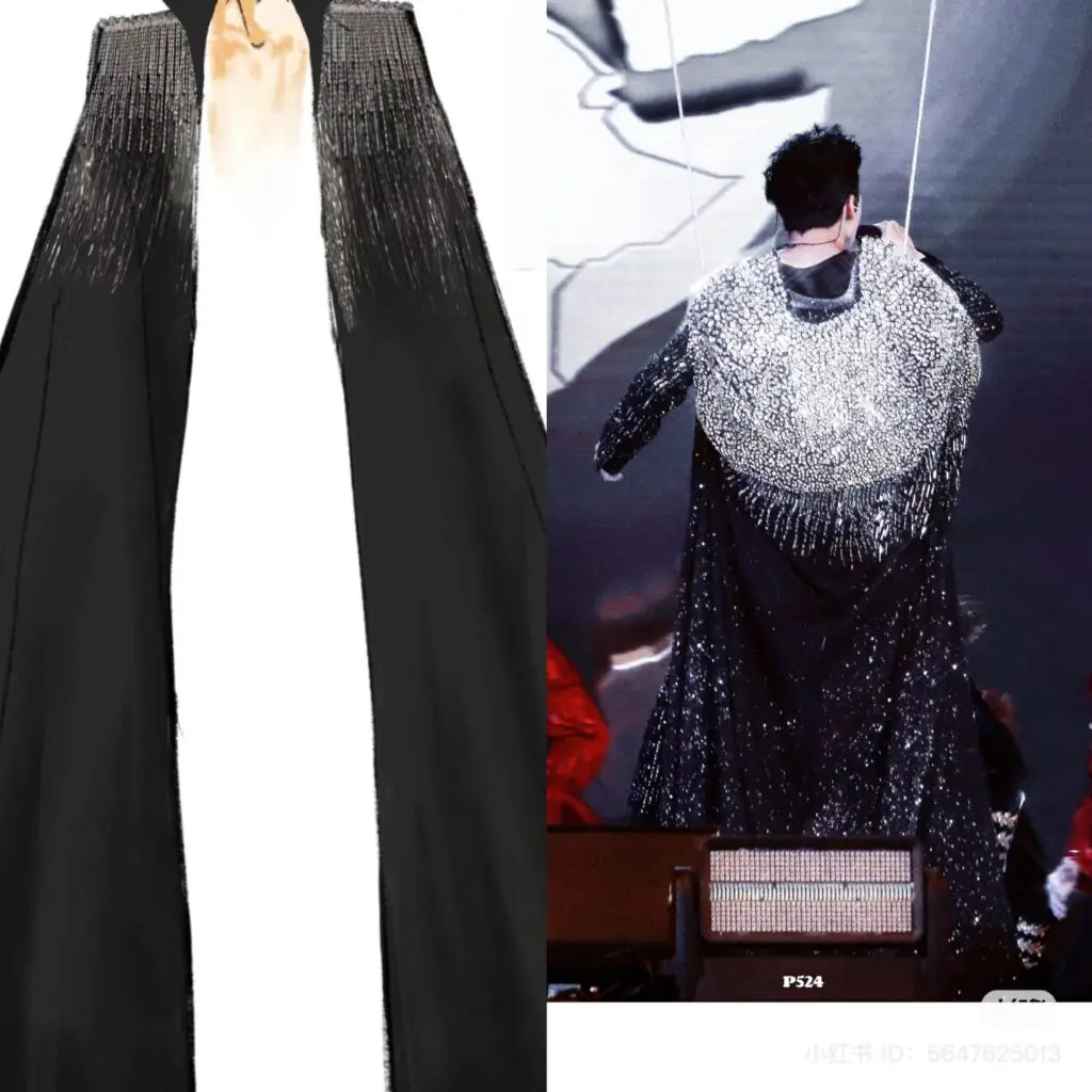 the artist behind Dimash Qudaibergen - Astana concerts outfits