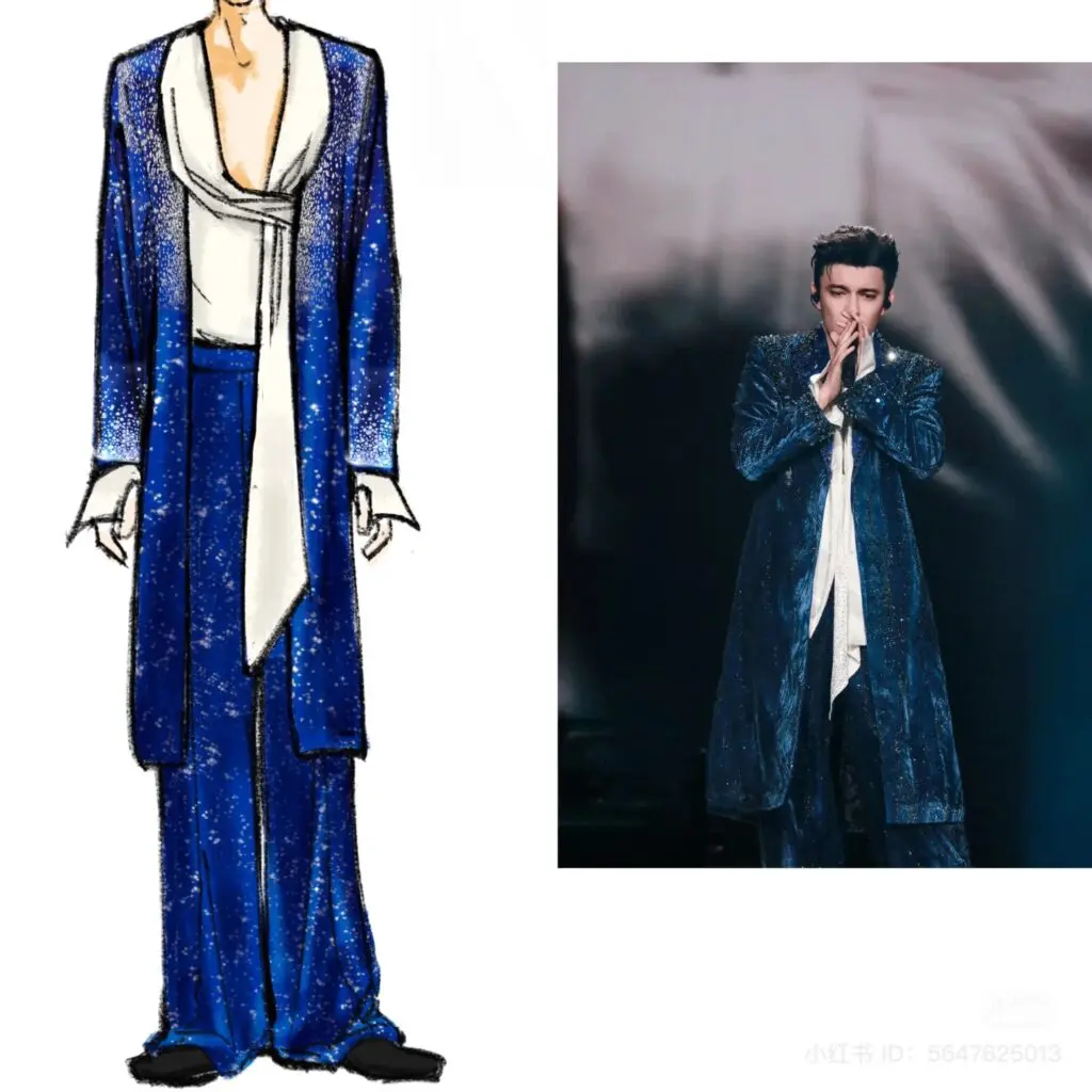 the artist behind Dimash Qudaibergen - Astana concerts outfits