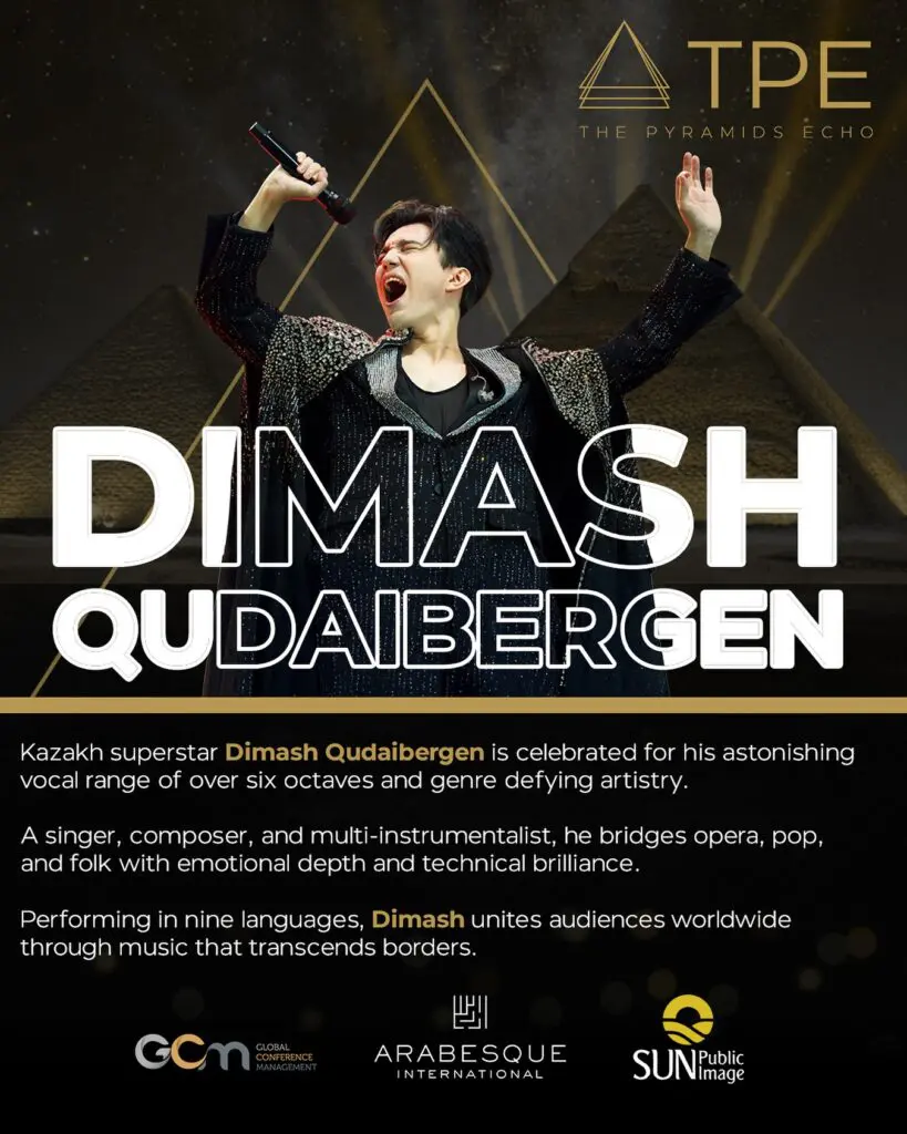 Dimash Qudaibergen The Pyramids Echo festival Giza Egypt